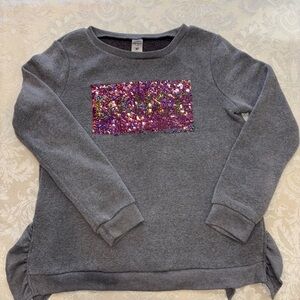 Carter's Pink and Gray Sequin Sweatshirt